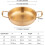 Spanish paella pan stainless steel double-riveted handles 8