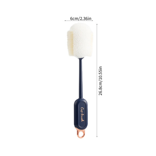 Long Handle Bottle Brush Set with Hidden Sponge and Scrub 1