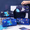 Quinlira Space Astronaut Pencil Case 3-Layer Large Capacity 6