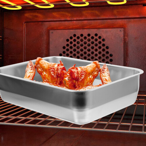 Stainless Steel Grilled Fish Roasting Pan Rectangular 2