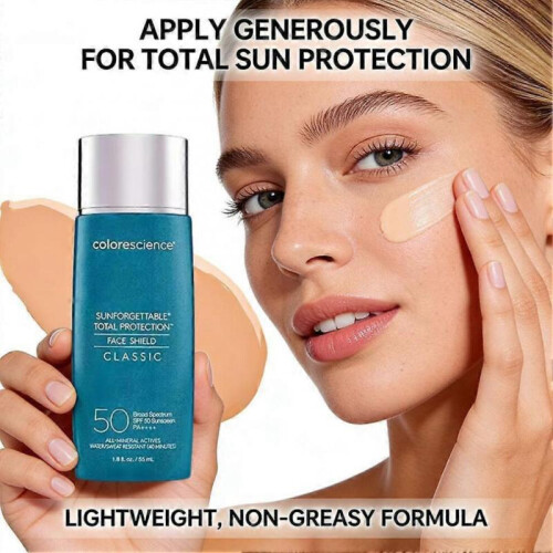 (Medium) SPF Tinted Self-Tanning Foundation 55ml Watery Texture Lightweight Natural Coverage For All Skin Types 2