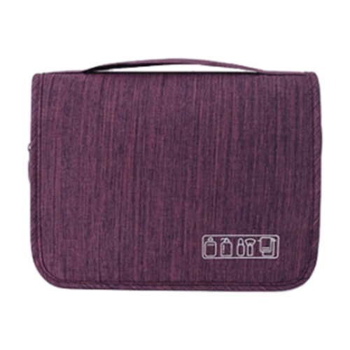 Bolsa organizadora de cosméticos para pendurar, em poliéster, 24,5 x 7,6 x 13 cm (9,65 x 3 x 5,11 polegadas), 1 unidade. 1