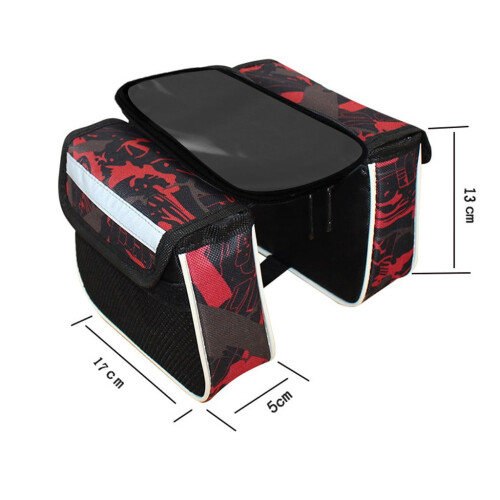 Bike Front Frame Saddle Bag Waterproof 1L 2