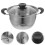 Stainless Steel Stockpot with Double Handles 4 Quart 5