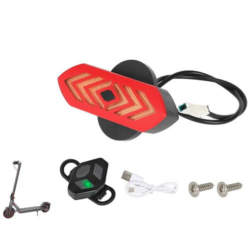 Turn Signal Tail Light Compatible with  4Pro Electric Scooter Remote Control Taillight with Wire E-Scooter Accessories 1