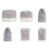 Packing Cubes Set Travel 6-Piece Lightweight Fabric 2