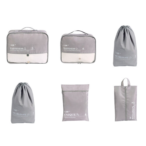 Packing Cubes Set Travel 6-Piece Lightweight Fabric 1