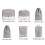 Packing Cubes Set Travel 6-Piece Lightweight Fabric 3