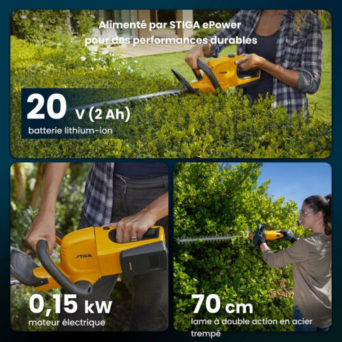 Taille-haies STIGA HT 100e Kit - mit 20V Akku 2