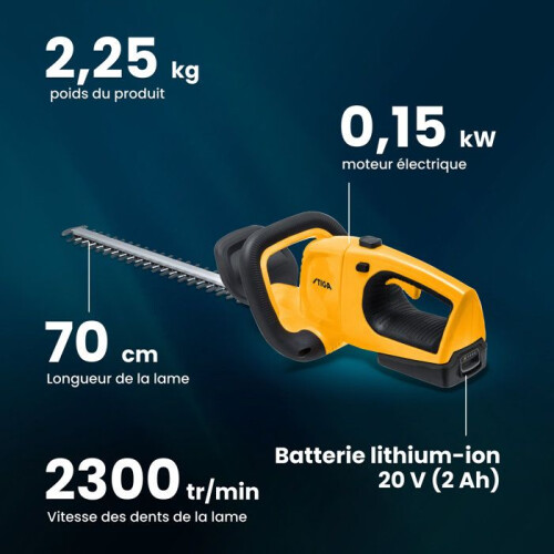 Taille-haies STIGA HT 100e Kit - mit 20V Akku 1