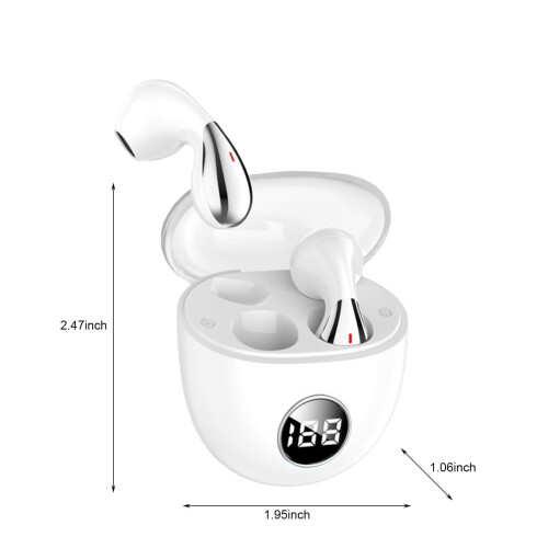 Wireless Bluetooth Earbuds with Digital Display Comfort Fit 2