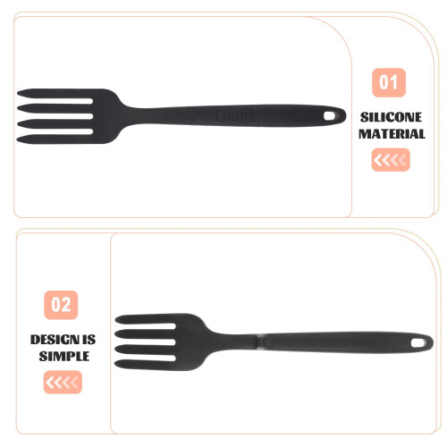 Silicone Pasta Fork for Spaghetti and Salad 2
