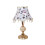 Επιτραπέζιο φωτιστικό CHOII Retro Floral από ύφασμα, φωτιστικό γραφείου για κομοδίνο, 2