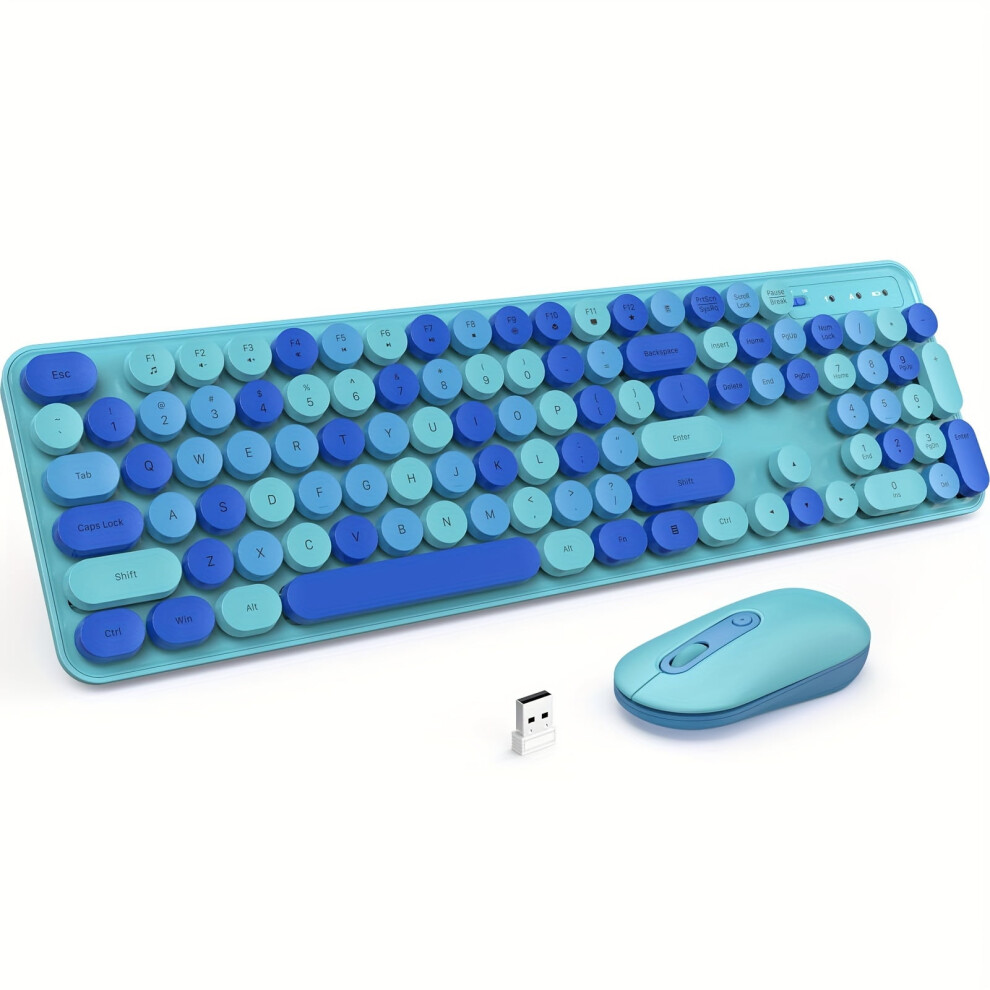 Wireless Silent Keyboard And Mouse Combo 2.4G 900881620710