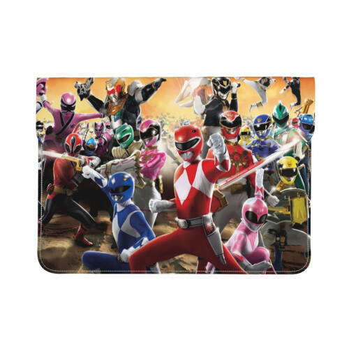 Capa protetora de couro para laptop Power Rangers, 13 polegadas, resistente, em neoprene, para notebook/tablet.