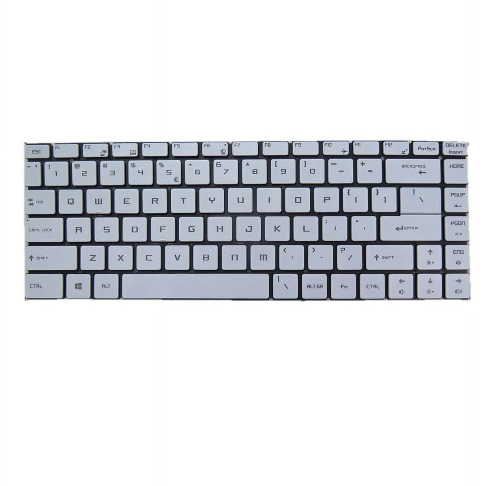 Backlit Laptop Keyboard For Msi Creator 15M White 900881622042