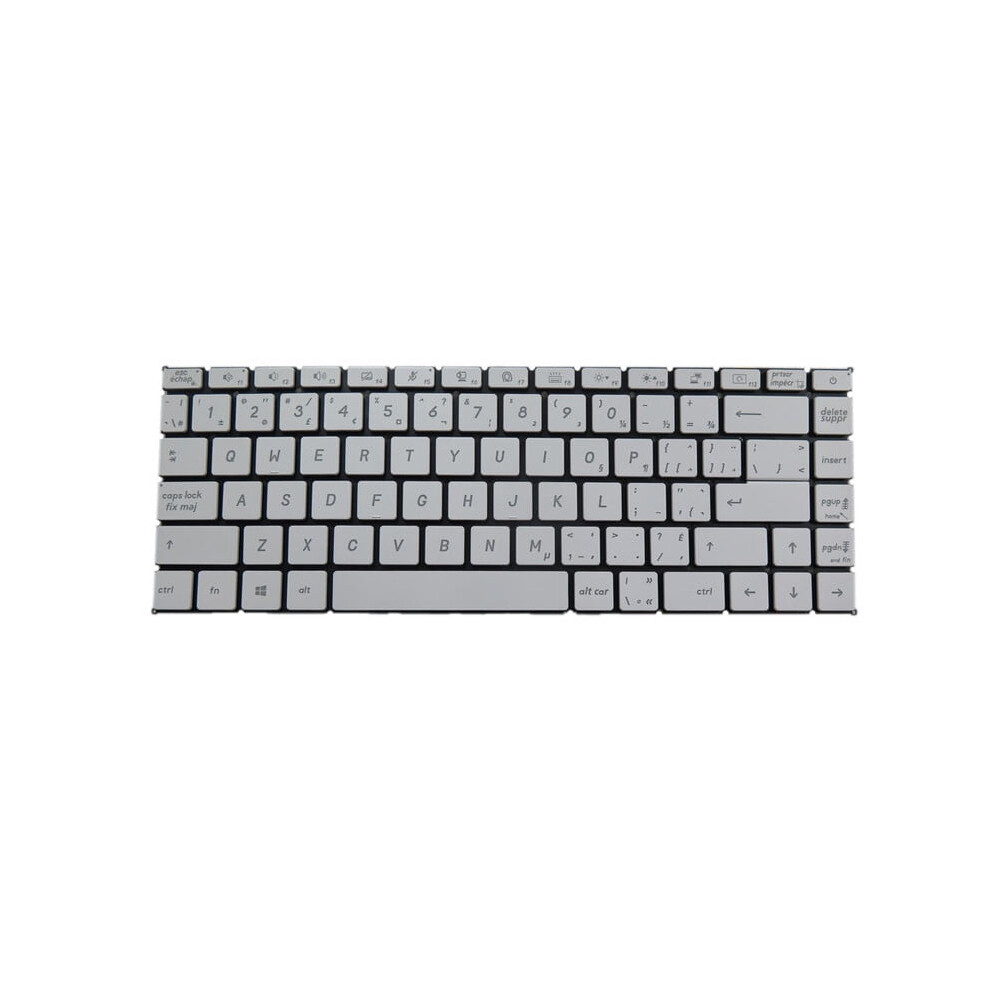 Backlit Laptop Keyboard For Msi Prestige 14-A10s White 900881622523