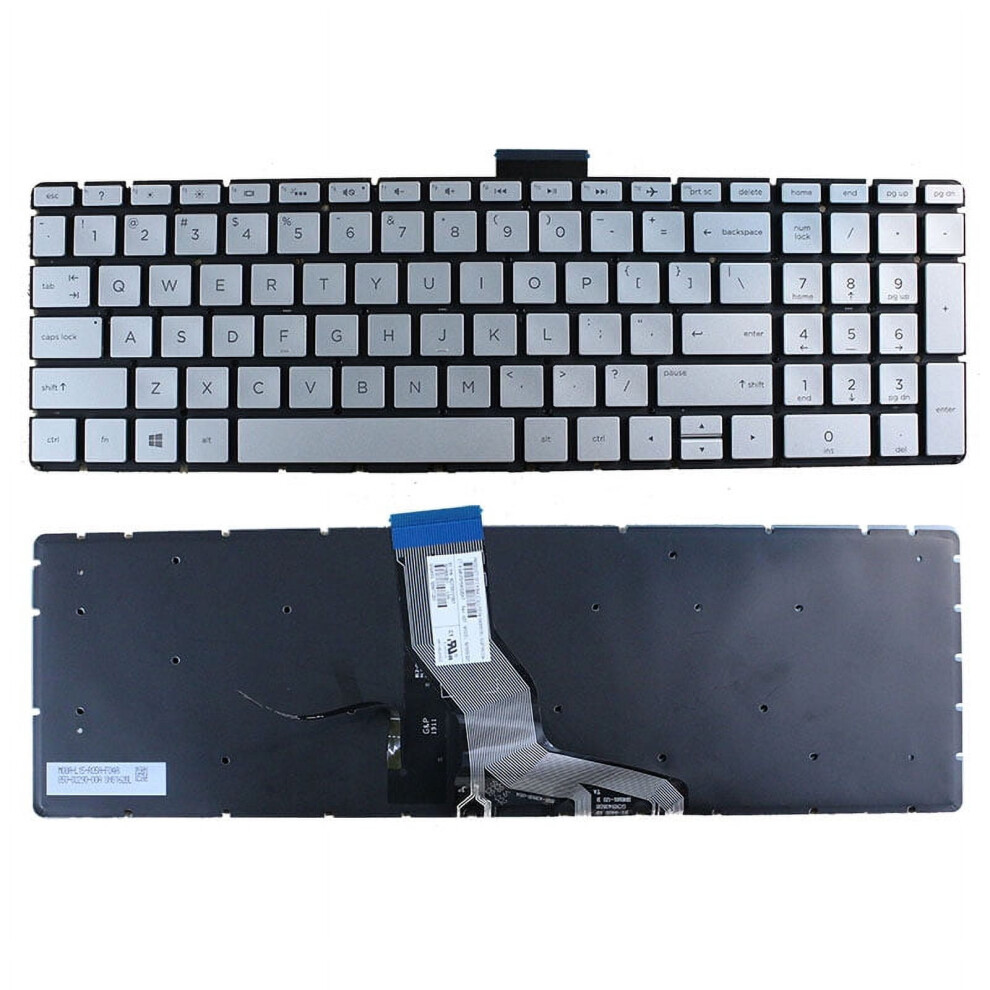 Us Backlit Laptop Keyboard For Hp Pavilion 15-Cd Silver 900881622875