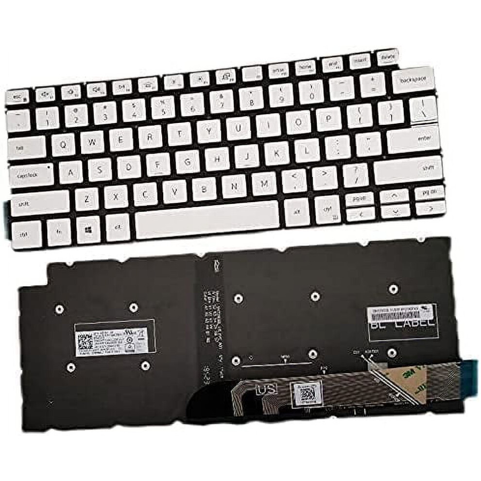 Us Backlit Laptop Keyboard For Dell Inspiron 13-14 Silver 900881623742