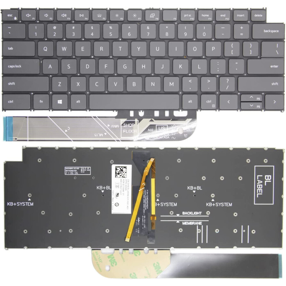 Dell Vostro Backlit Laptop Keyboard Without Palmrest 900881623117