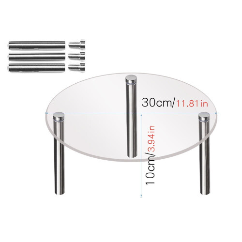 Akryl kage hånd display rack metal bord stativ