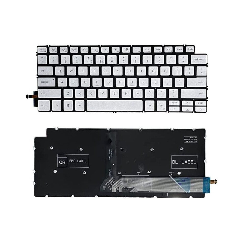 Us Backlit Laptop Keyboard For Dell Inspiron 14 Silver 900881623803