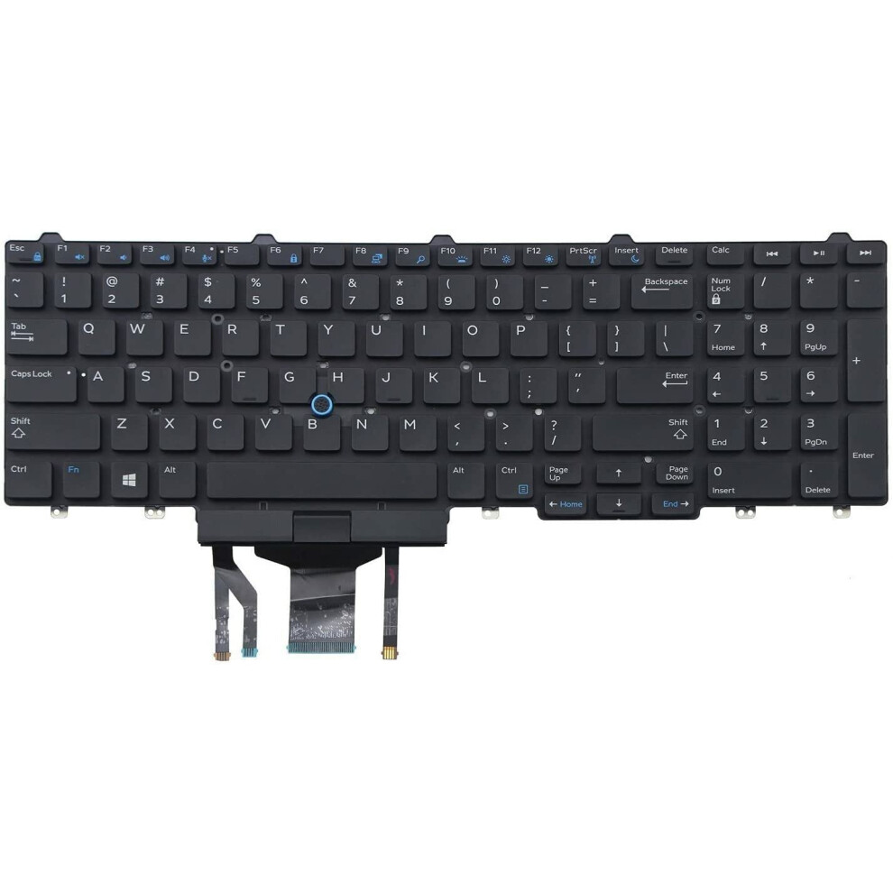 English Backlit Laptop Keyboard For Dell Latitude Black 900881621595