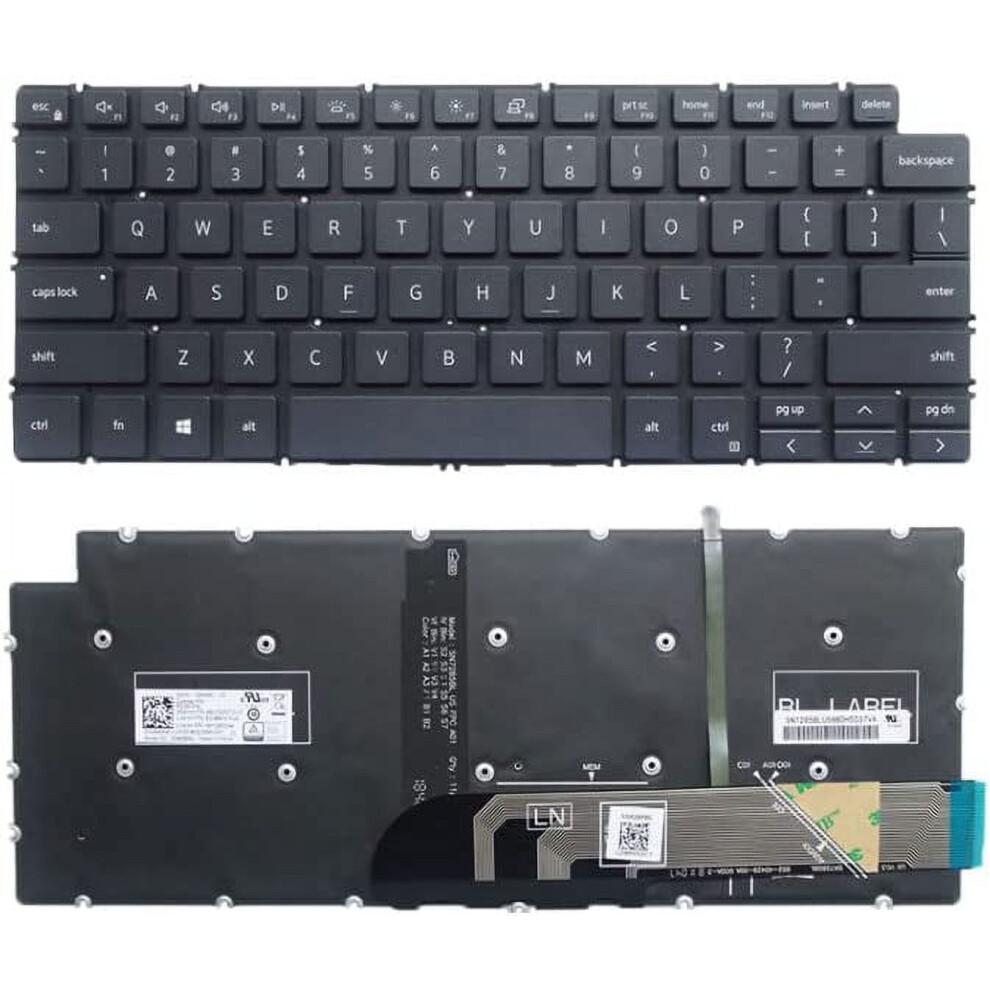 Backlit Laptop Keyboard For Dell Vostro 5300-5490 Black 900881624077