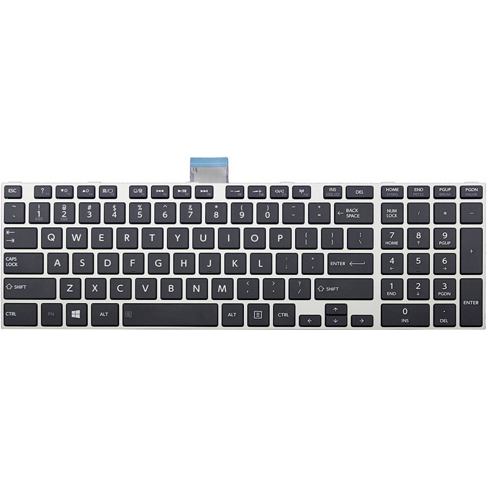 Laptop Keyboard Frame For Toshiba Satellite E50-E55 Silver 900881625784