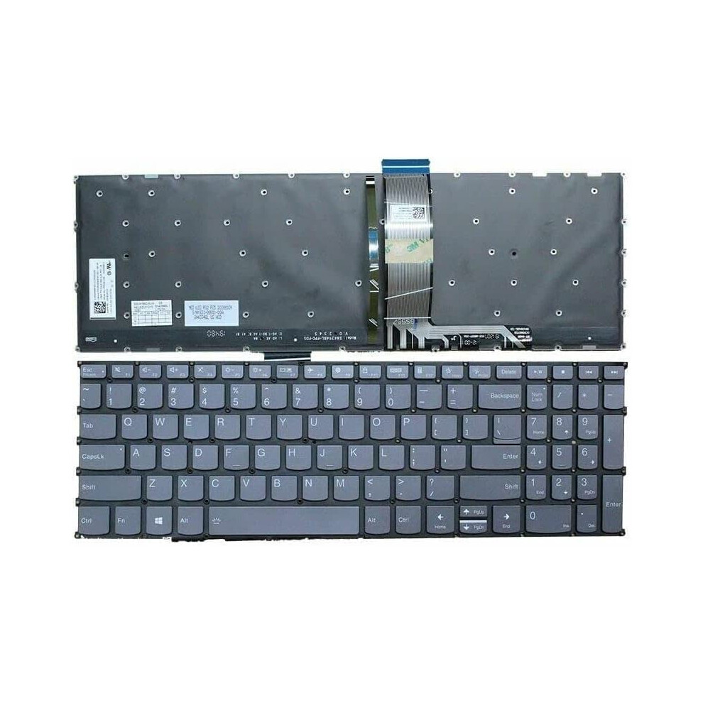 English Backlit Laptop Keyboard For Lenovo Ideapad 3 Black 900881621182