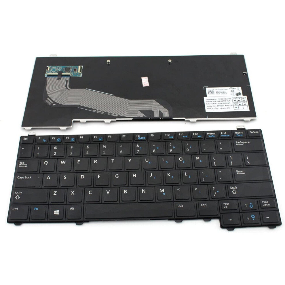 Us Layout Keyboard For Dell Latitude E5440 Black 900881625937