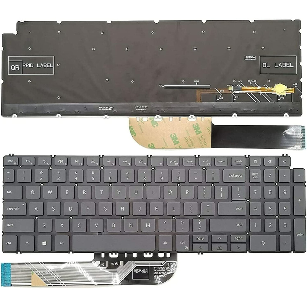 Dell Inspiron 3501/3505/7306/7506 2-In-1 Backlit Keyboard 900881624145