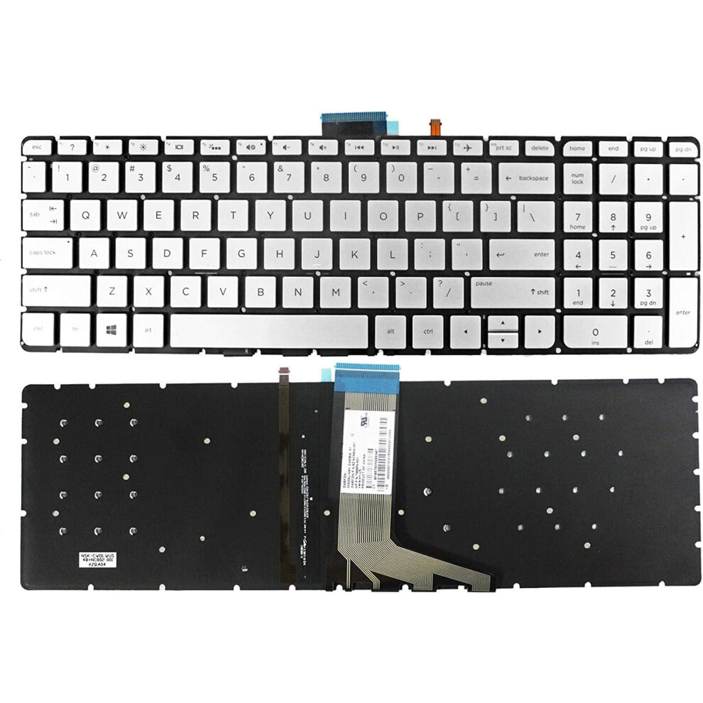 Us English Laptop Keyboard Without Frame For Hp Envy Silver 900881621144