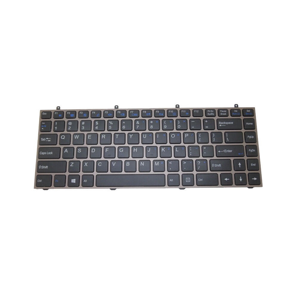 Clevo W230 Series Laptop Keyboard Us Layout Frame New Grey 900881625494