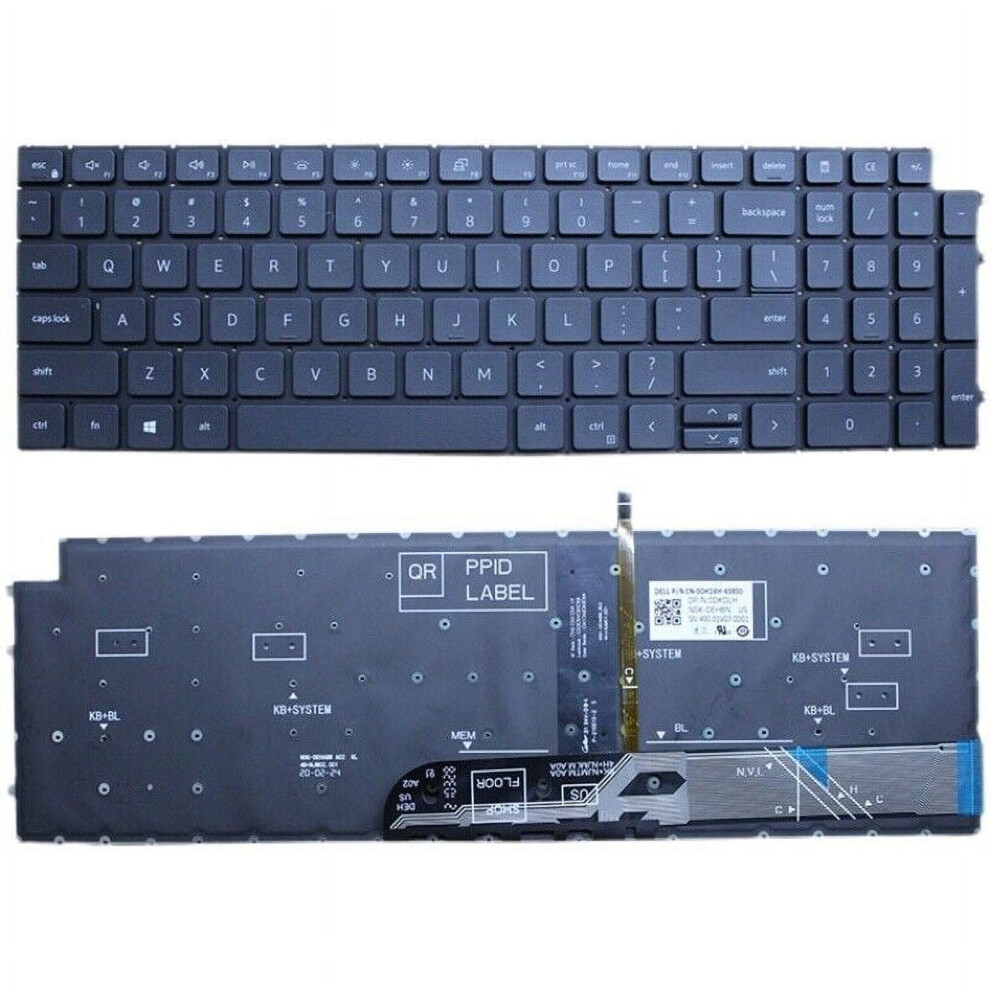 Backlit Laptop Keyboard For Dell Inspiron Black 900881624237
