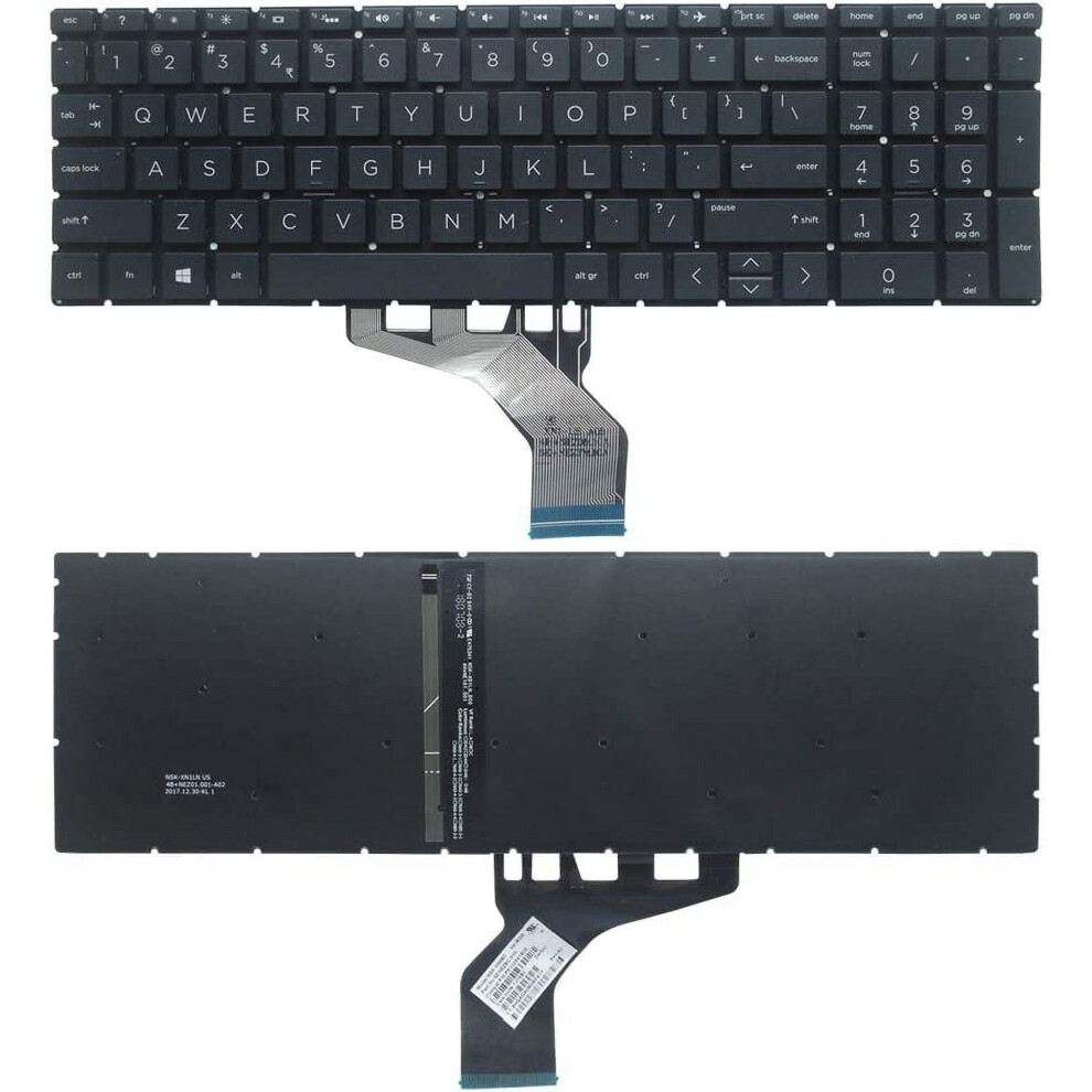 Backlit Laptop Keyboard For Hp 15-Dw Series Black 900881625364