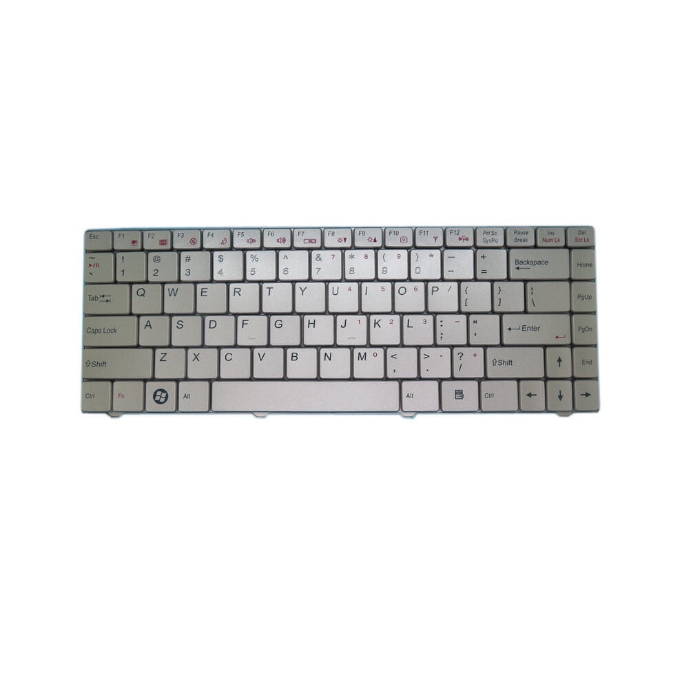 English Us Champagne Laptop Keyboard For Clevo W241 Series Black 900881625500