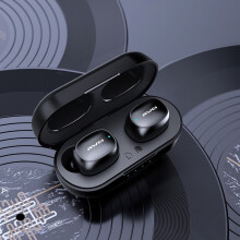 Avtoify Mini Bluetooth-Headset, kabellos, mit Druckknopfsteuerung, In-Ear, Schwarz