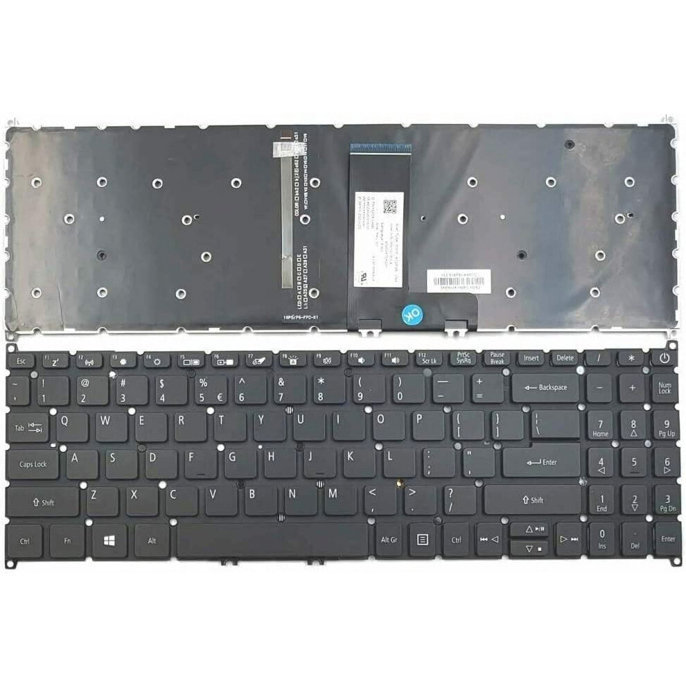 English Backlit Laptop Keyboard For Acer Aspire 3 Black 900881622110