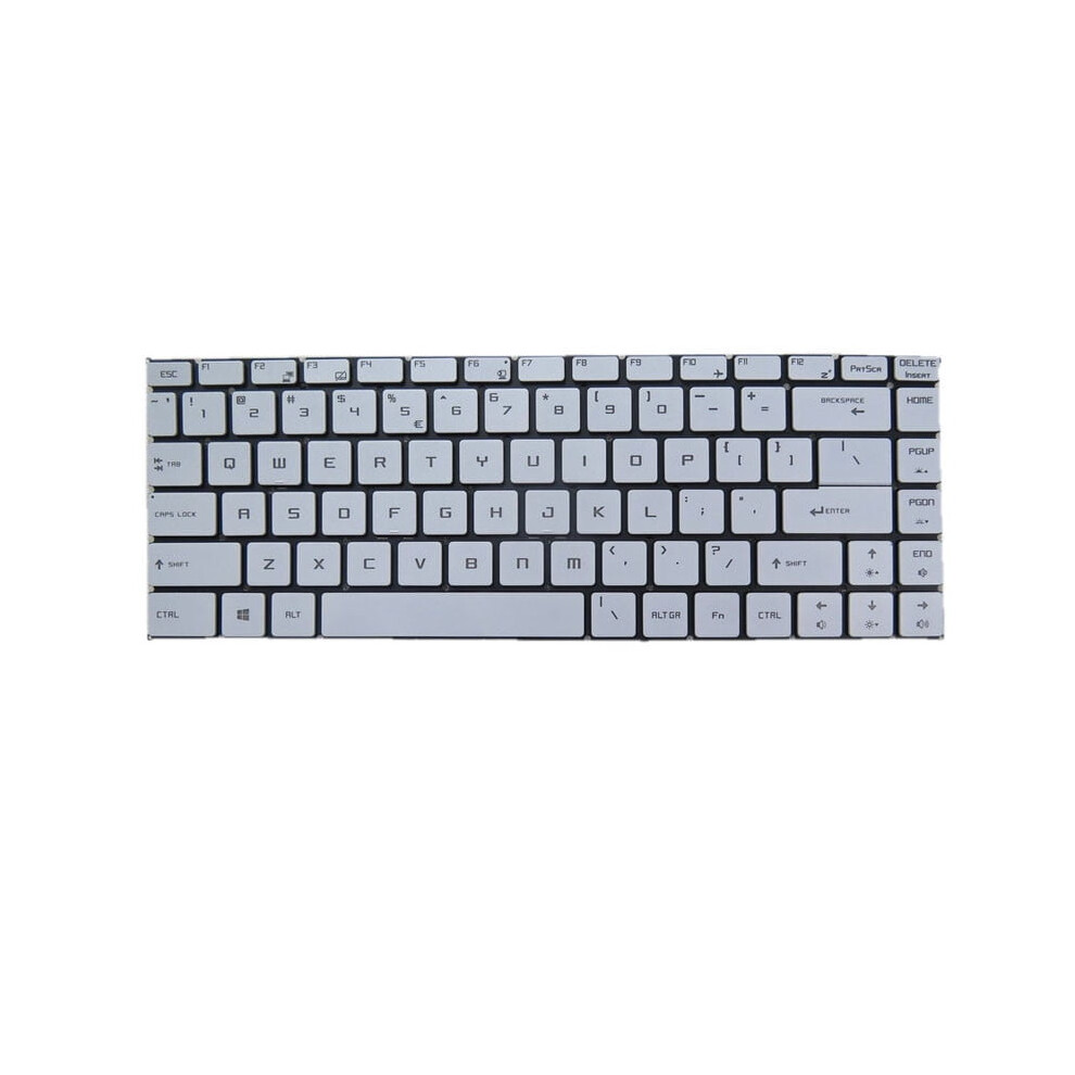 Backlit Keyboard For Msi Ps63 Modern Laptops Us White 900881624275