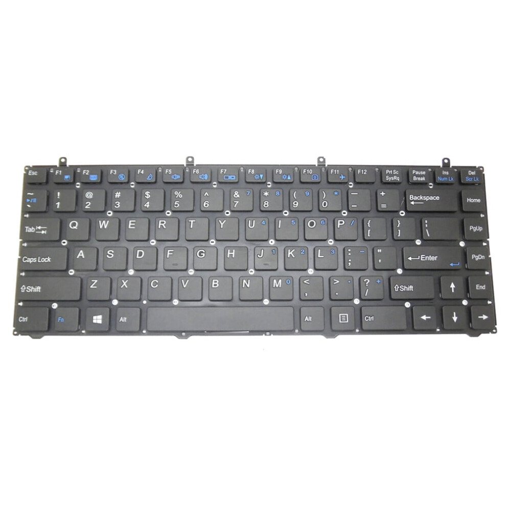 Laptop Keyboard For Clevo W230 Series Us Layout Black 900881624336