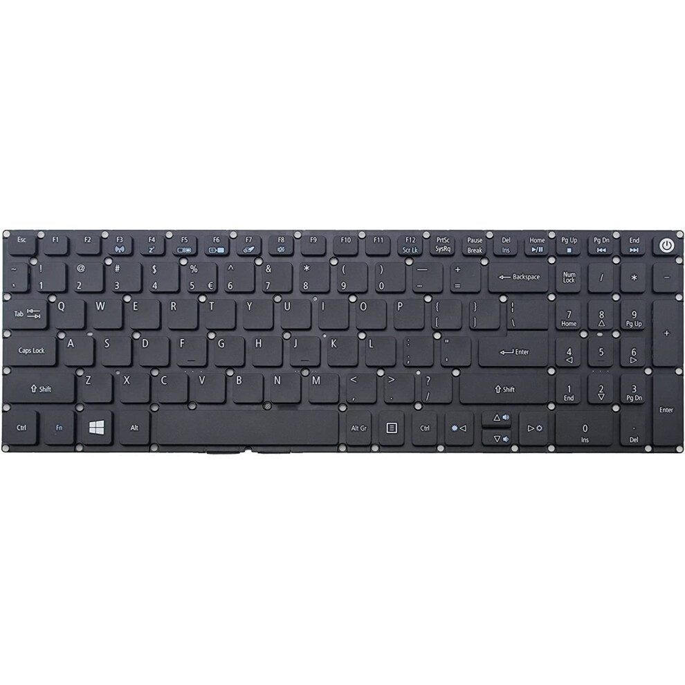 Keyboard Replacement For Acer Aspire E5 Series Black 900881624565