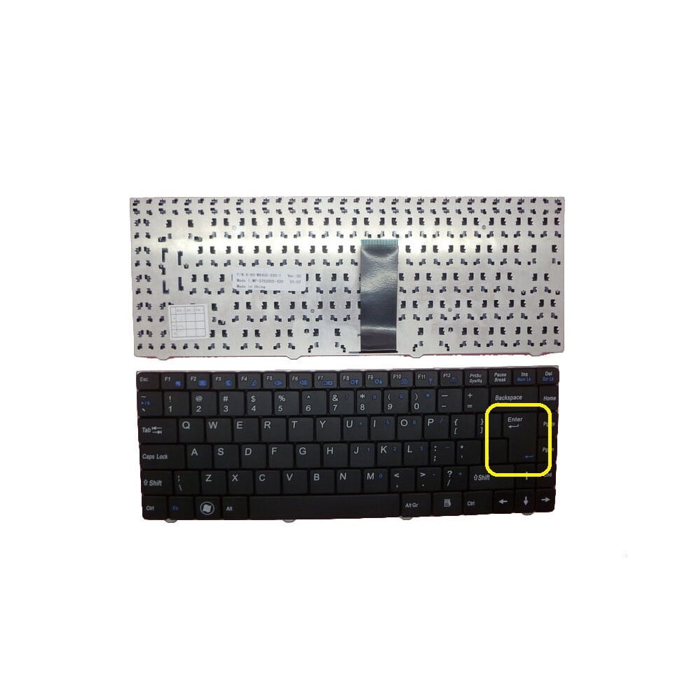 Laptop Keyboard For Clevo W840 W830 Mp-07G33us-430 Us Black 900881625449