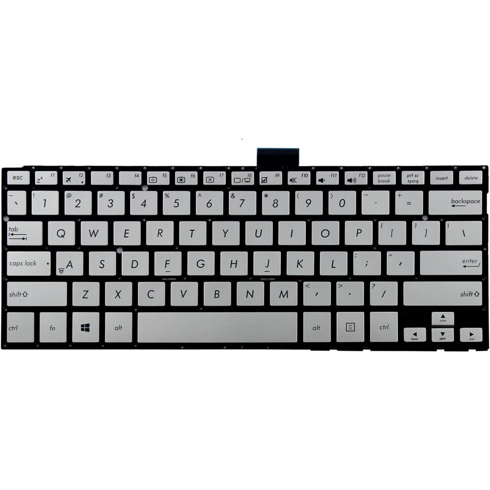 Asus Q302la Laptop Keyboard Replacement Us Layout Silver 900881638456
