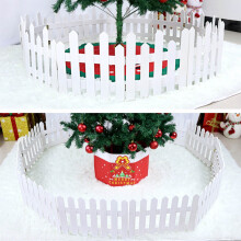 Cailmei wooden Christmas fence white 1.2 m