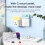 Zigbee Weather Station Digital Thermometer Tuya Hygrometer Electronic Table Clock Temperature and Humidity Sensor White 10