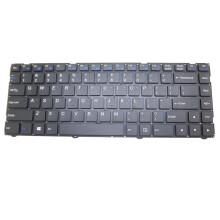 Laptop billentyűzet CLEVO W330AU W331AU W330SU2CVM14C23US-430 6-80-W3300-011-1US fekete keret nélkül új