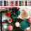 Christmas Tree Ornaments Set Red Green Gold Shatterproof 4