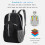 Hiking Backpack Water-Resistant 22L Packable Daypack Black 5