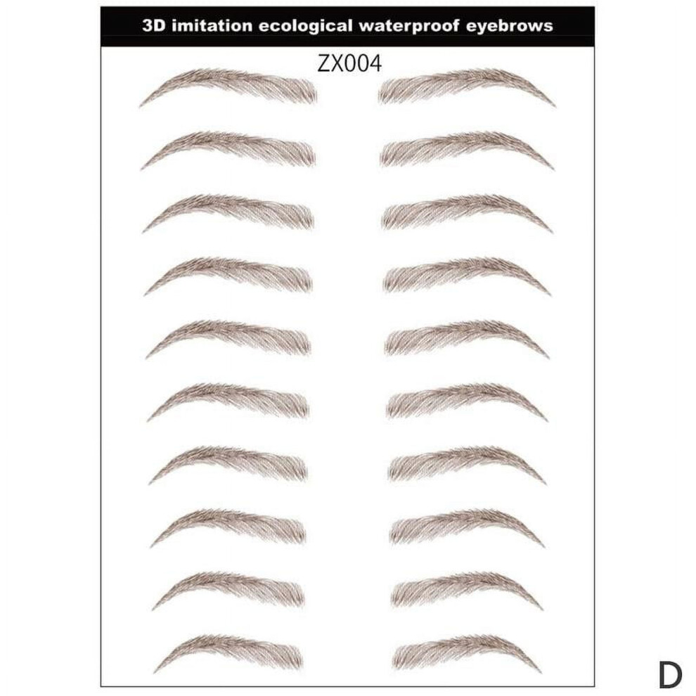 False Eyebrow Stickers Hair-Like 4D 1 Pair